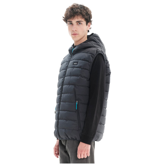 Basehit Ανδρικό αμάνικο μπουφάν Men's P.P. Down Vest Jacket with Hood Basehit Ανδρικό αμάνικο μπουφάν Men's P.P. Down Vest Jacket with Hood